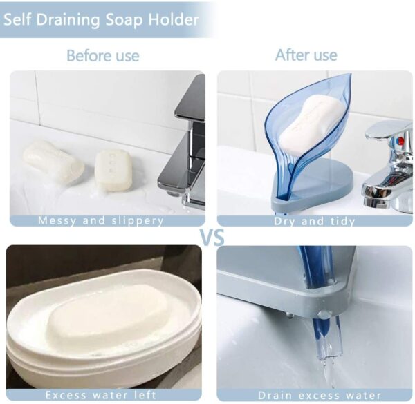 Leaf Shape Soap Holder Plastic