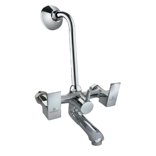Wall Mixer 2 in 1 For Bathroom Square Series