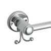 Towel bar with hooks