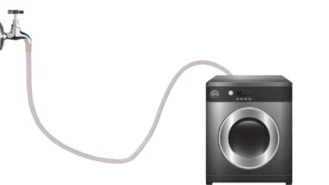 How to fit washing machine pipe to tap?